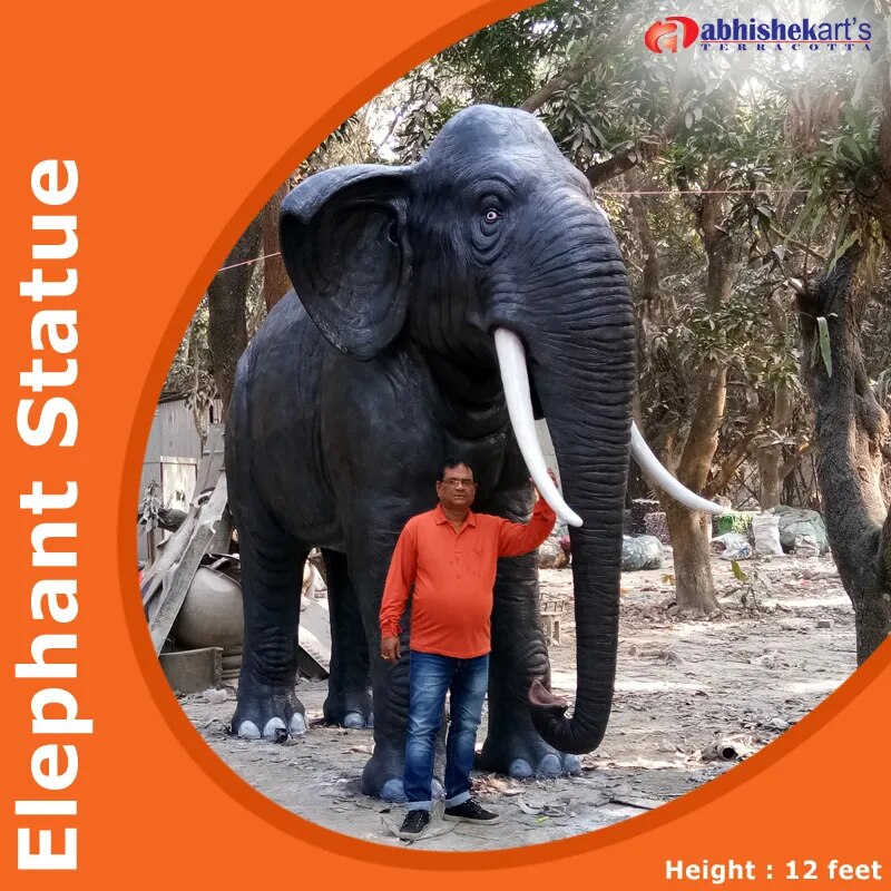 Elephant Statue 12 feet image 1