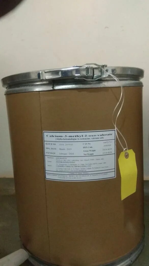 CALCIUM-3-METHYL-2-OXOBUTYRATE (ALPHA-KETOANALOGUE OF VALINE, CALCIUM-SALT), CAS-51828-94-5 image 1