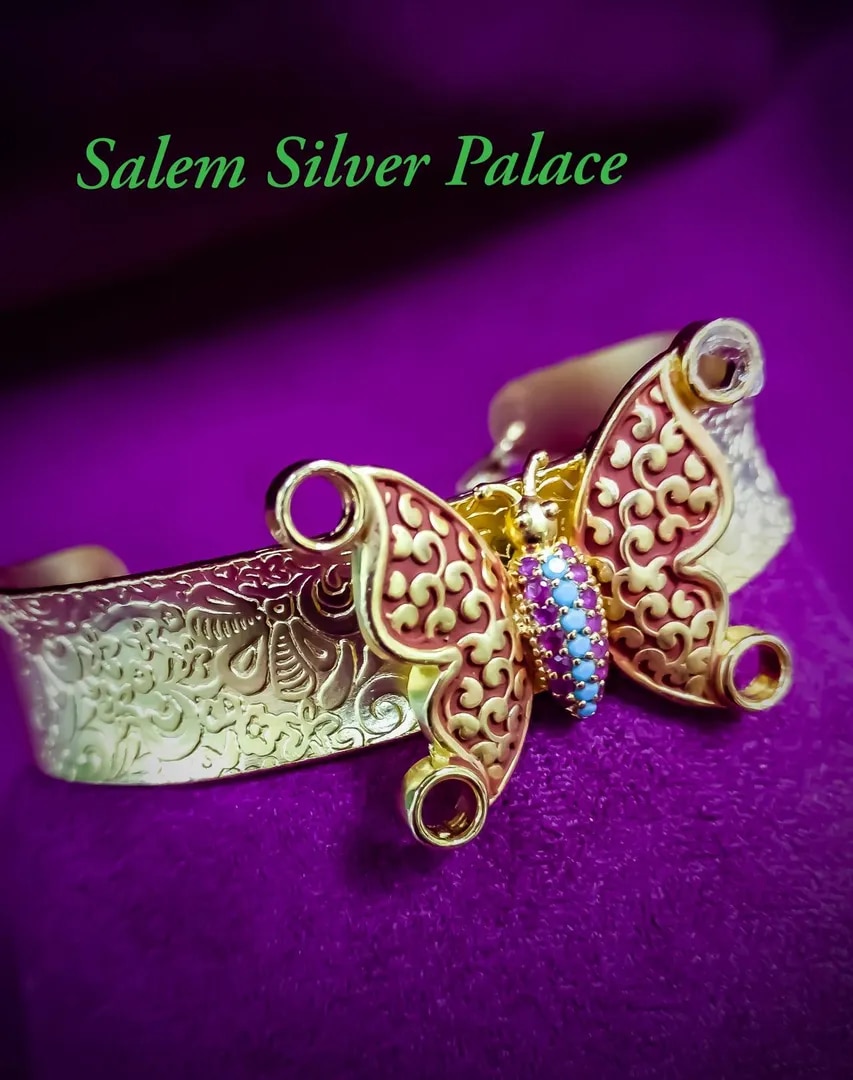 Silver Bangle Bracelet image 1