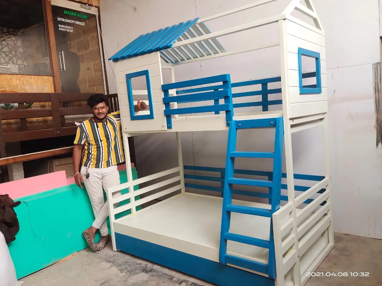 Hut model Bunk Bed ( House Bunk) image 1