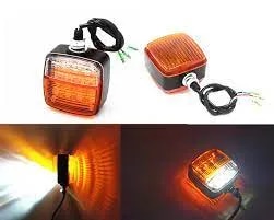 Forklift Dual Side Waterproof Side Indicator with Worklight 10-80V DC(HIS-FLWS-038) image 1