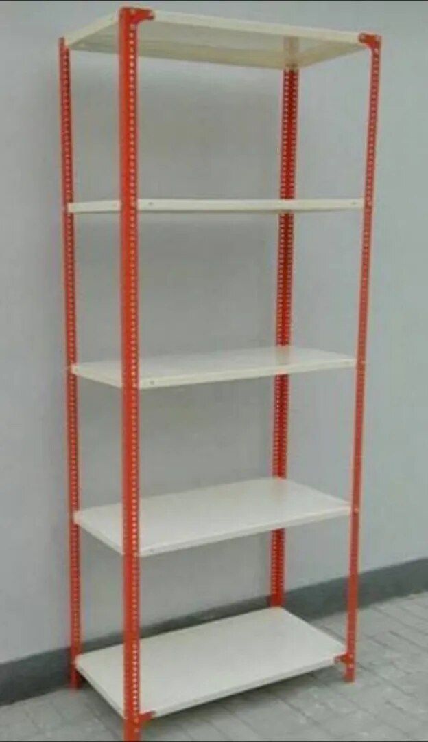 Slotted Angle Rack 375x900x1800 (15"x36"x71" ) Having 5 Shelves image 1