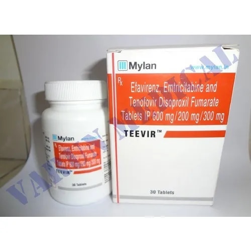 Efavirenz, Emtricitabine & Tenofovir Disproxil Fumarate 600mg/200mg/300mgTablet image 1