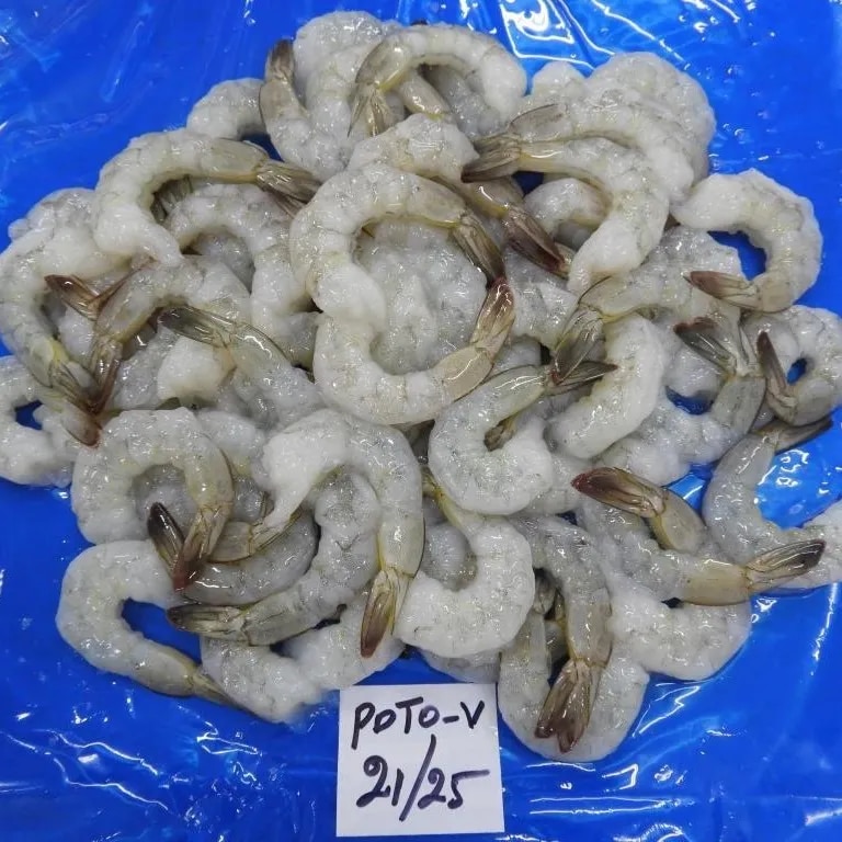 RAW FROZEN PD TAIL ON VANNAMEI IQF SHRIMPS image 1