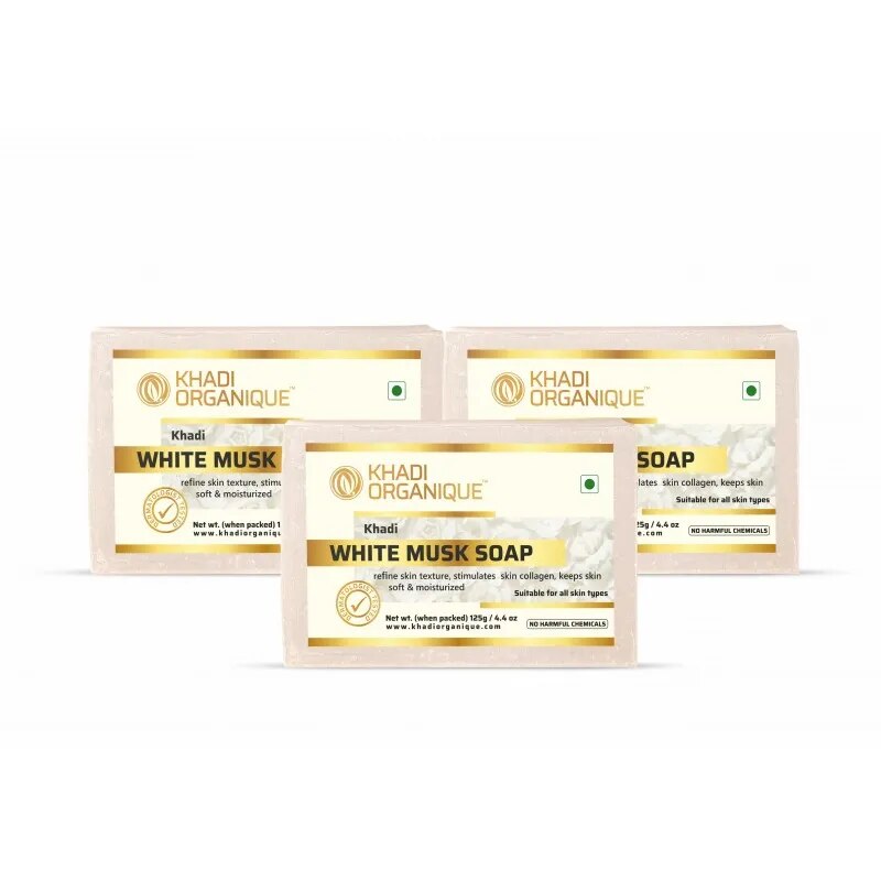 KHADI WHITE MUSK SOAP image 1
