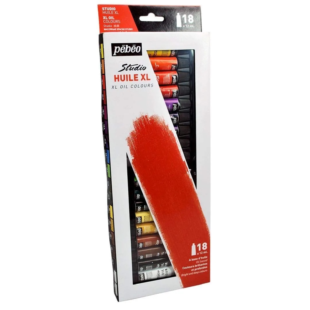 Pebeo Studio Fine XL Oil - Set of 18 Colours in 12 ML Tubes image 1