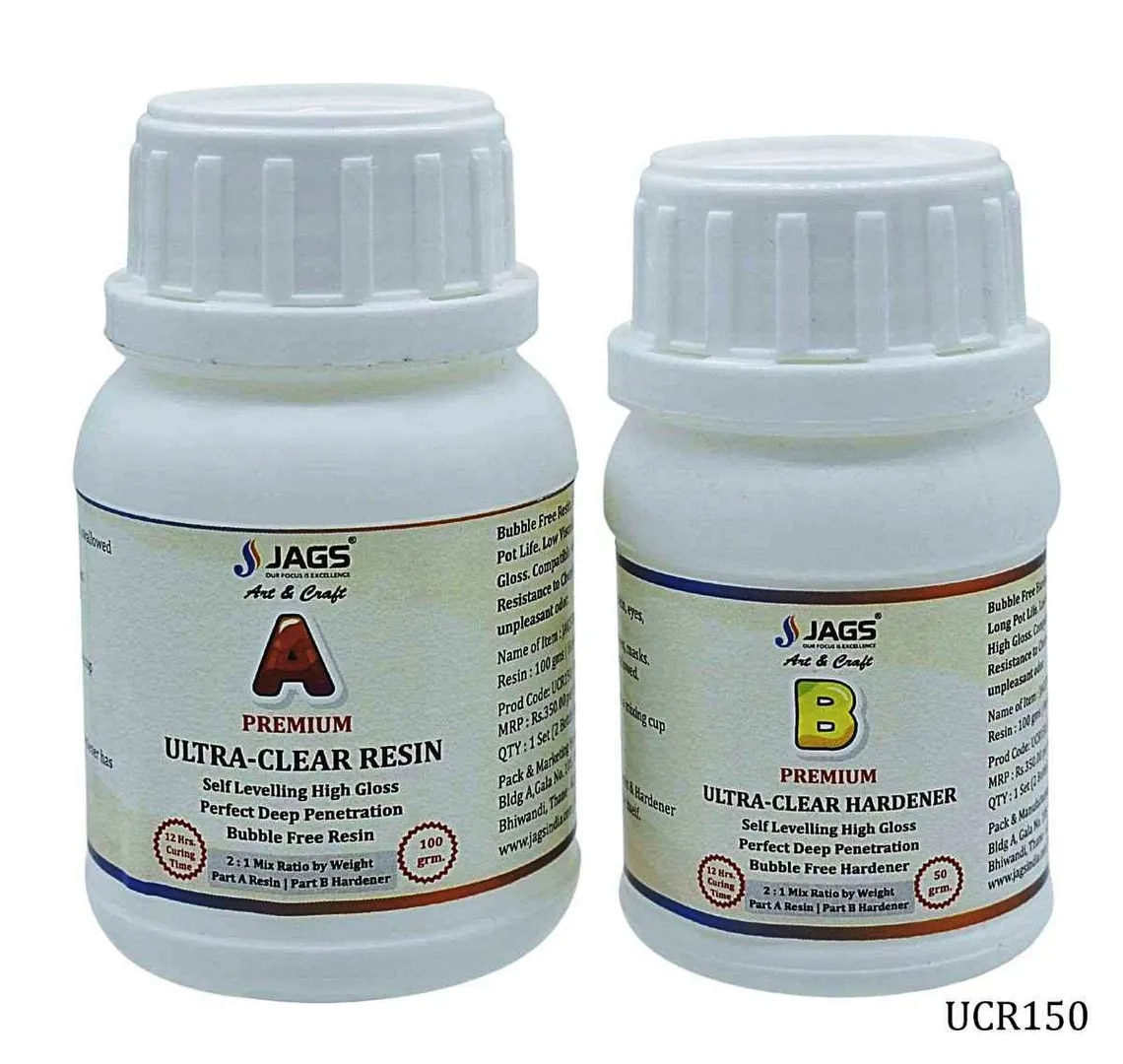 Ultra Clear Resin (100 Gms) & Hardener (50 Gms image 1