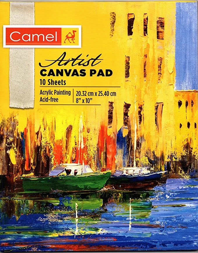 Camel Artist Canvas PAD - 20cm x 25cm (8" x 10") by Anmol Art & Frames image 1