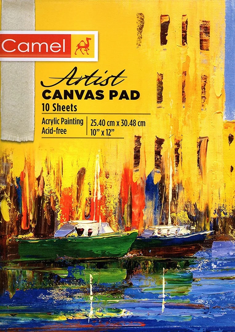 Camel Artist Canvas PAD - 25cm x 30cm (10" x 12") by Anmol Art & Frames image 1