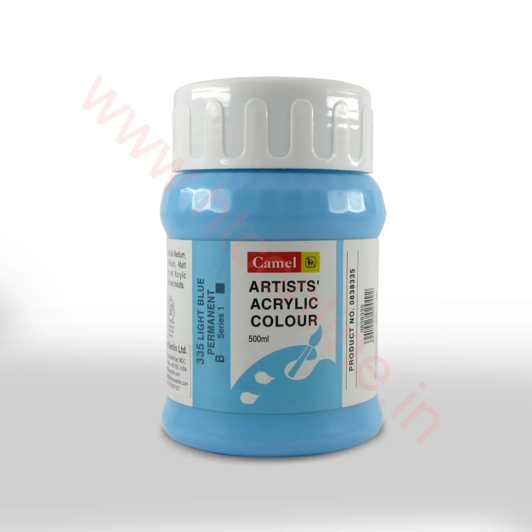Camlin Artist Acrylic Colour 500ml SR1 Light Blue Permanent(335) image 1