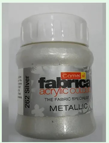 Camel Fabrica Acrylic Colours Metallic 500 ml (262 Silver) image 1