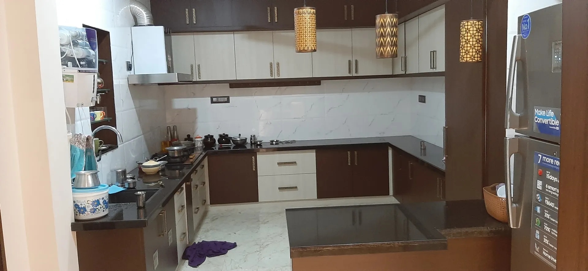 u shape modular kitchen in coimbatore image 1