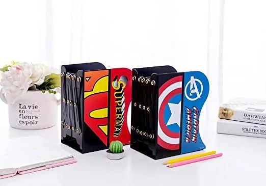 Volo Expandable Bookcase Desktop Bookend Stand Holder Adjustable Book Rack for Kid Office Book Organizer Box Book Stand, Book Organiser, File Holders Organizer image 1