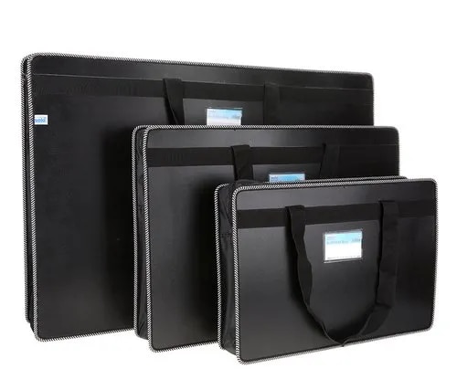 Portable A2 A3 Vinyl Artist Portfolio Drawing Storage File Bags Folder Waterproof Document Carry Case Painting Board Bag image 1