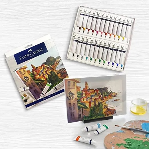 Faber Castell 24 Oil Colours image 1