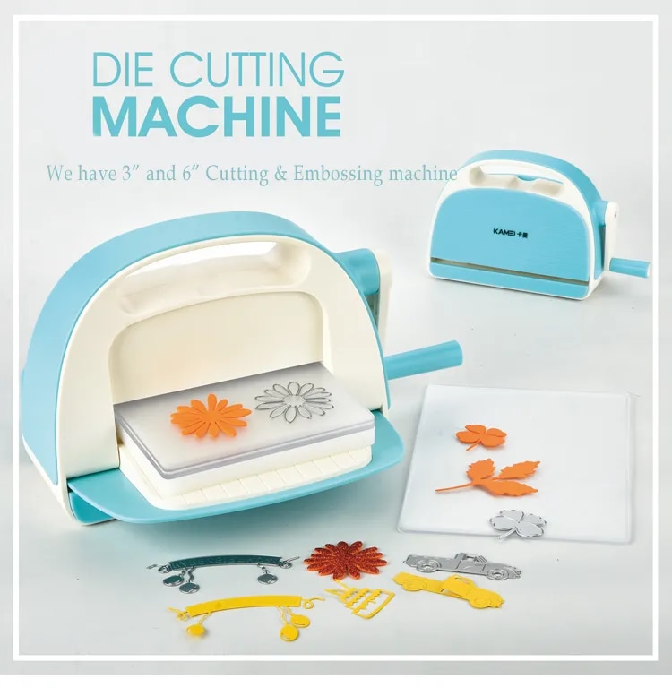 Die Cutting & Embossing Machine Kit 6” Opening with 4 Cutting Pads for Arts and Crafts image 1