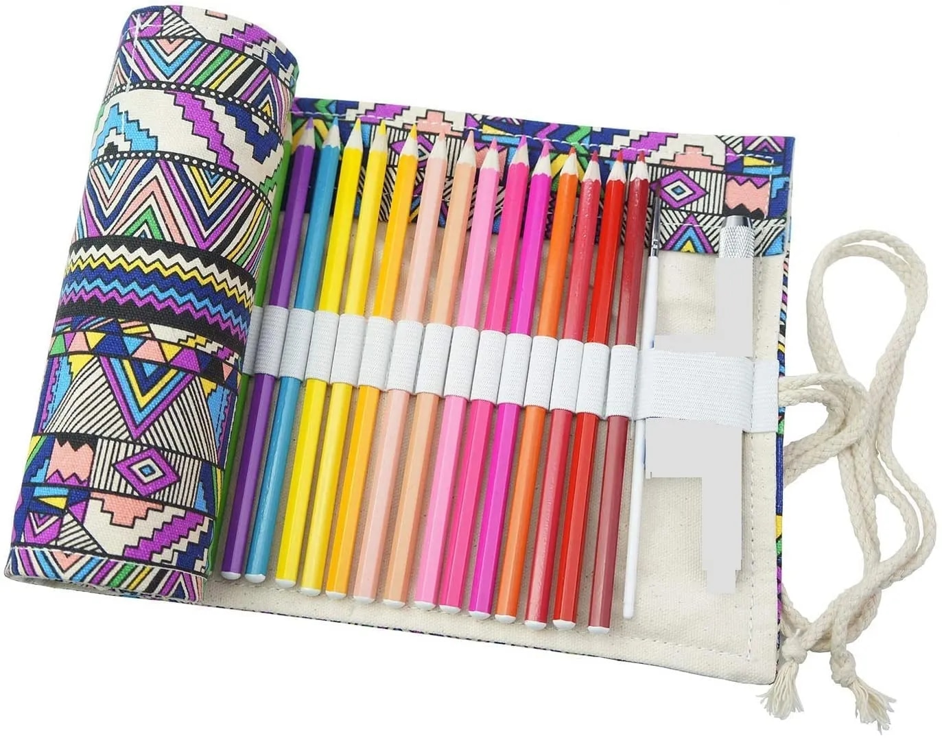 Worison 24pc Coloring Pencils In Elegant designed Roll Up case image 1
