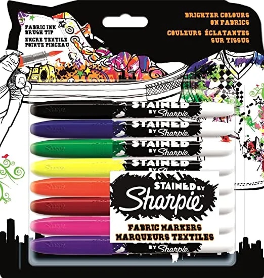 Sharpie Stained Multi Fabric Markers, 8-Pack image 1