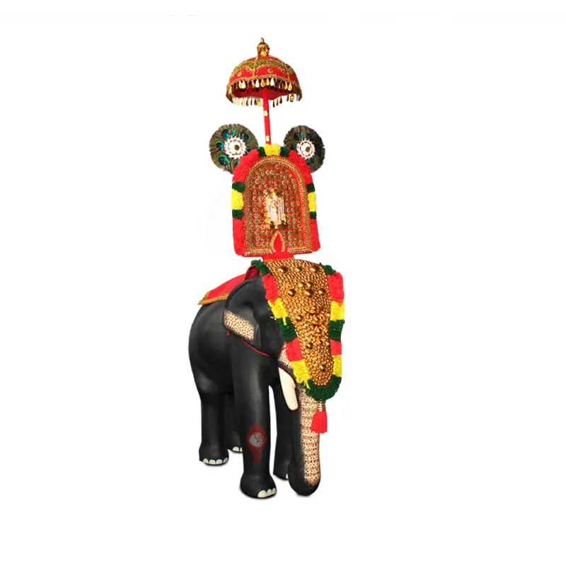 Elephant with Chamayam - 22 INCH image 1