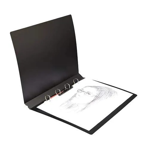 Ring Binder File, A3 Size BLACK Colour Binder File WITH 20 POCKETS image 1