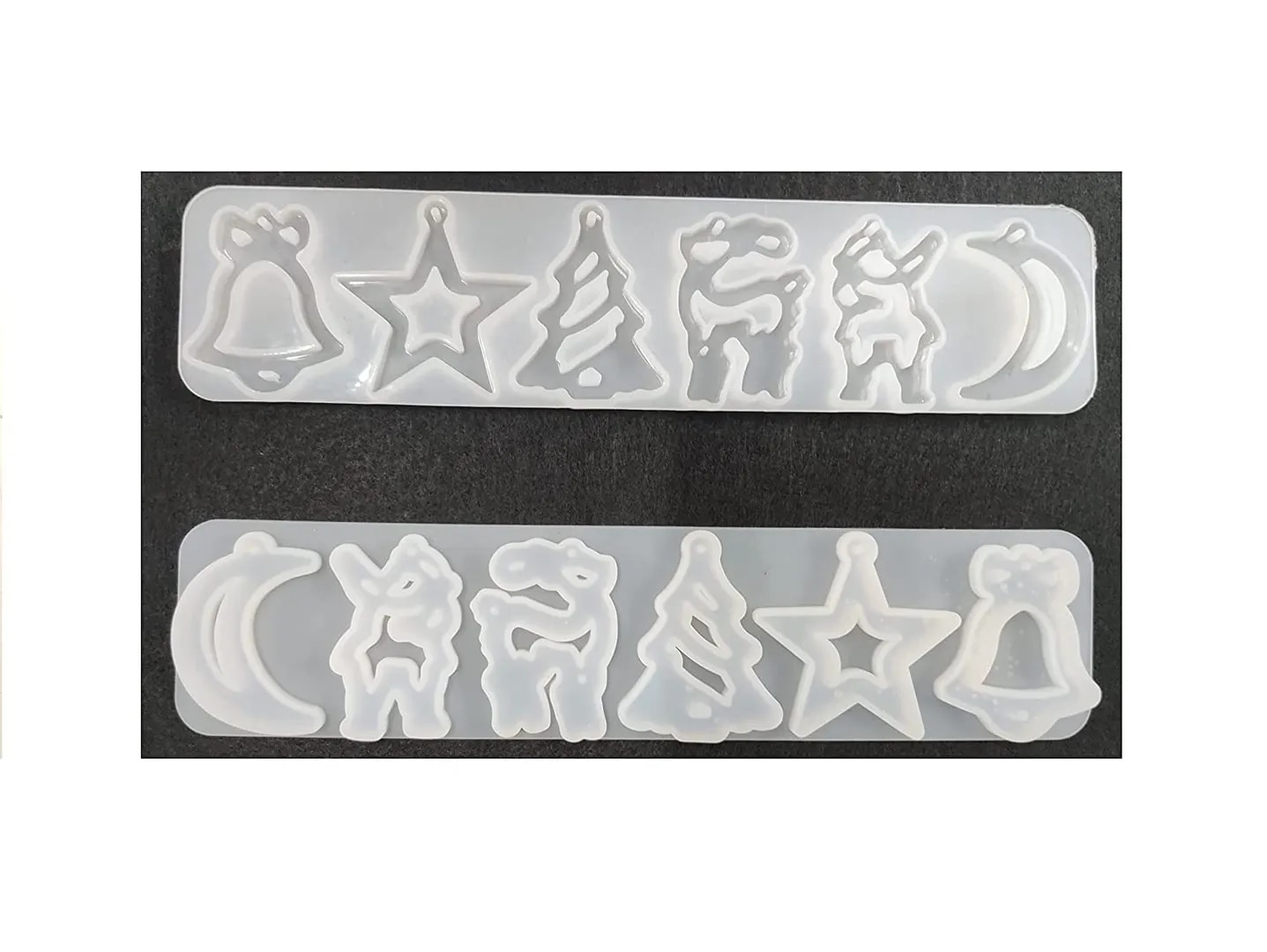 Epoxy Resin 6 Design Silicone Christmas Decoration DIY Casting Moulds for Craft , Pendant & Also Used as Cake Mould image 1