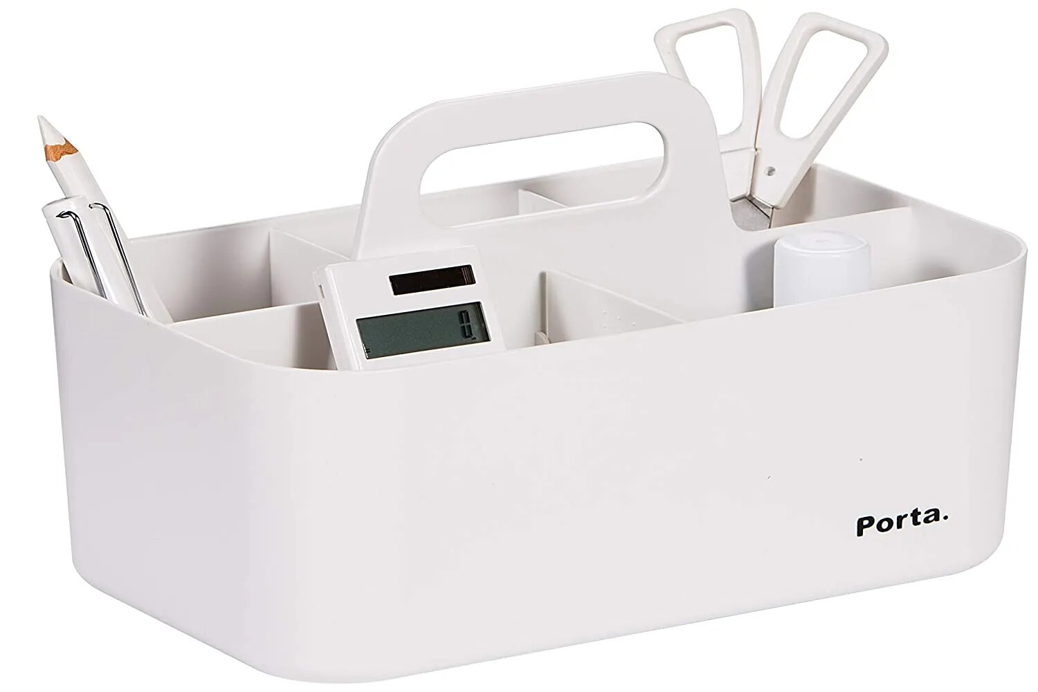 Litem Porta Compact - A Compact & Stackable Storage Unit for organizing Small Objects in Office & Home (Ivory) image 1