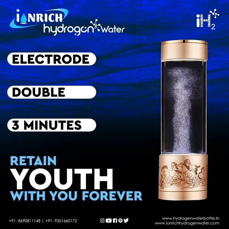 SPE PEM Hydrogen Water Bottle image 1