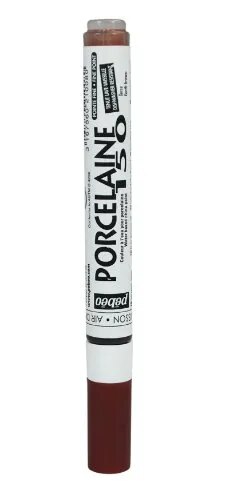 Pebeo Porcelaine 150 China Paint Fine Tip Marker, Earth Brown image 1