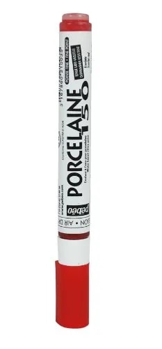 Pebeo Porcelaine 150 China Paint Fine Tip Marker, Scarlet Red image 1