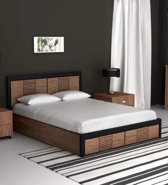 Fancy Wooden Bed image 1