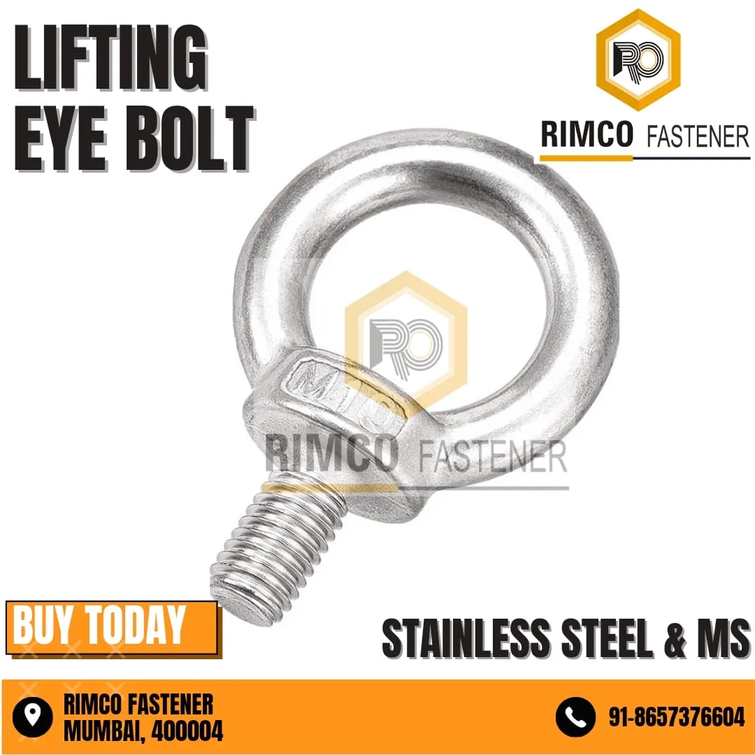 STAINLESS STEEL 304 LIFTING EYE BOLTS image 1