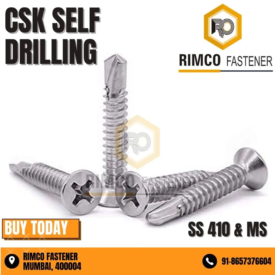 Stainless Steel 410 CSK Self Drilling Screw image 1