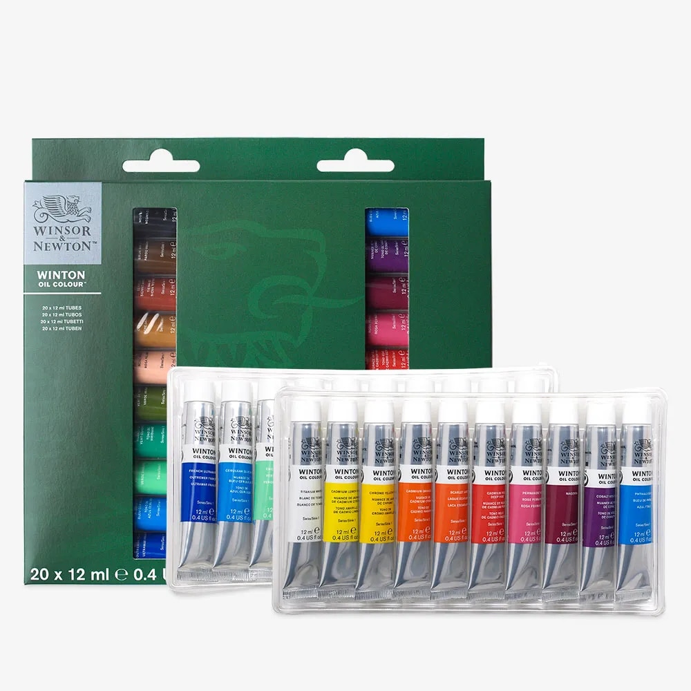 Winsor and Newton Winton Oil Colour Paint Set image 1