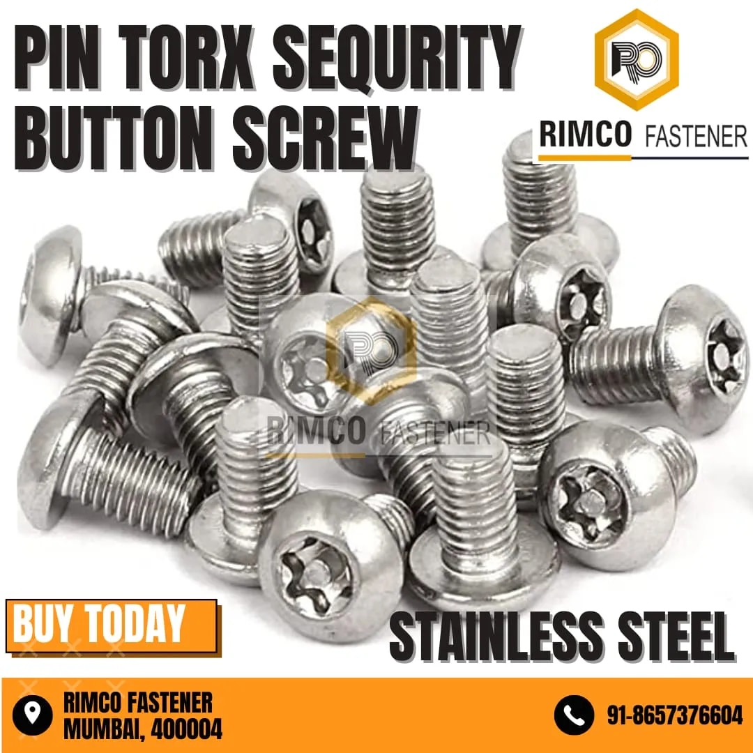 Stainless Steel 304 Pin Torx Security Button Screw image 1