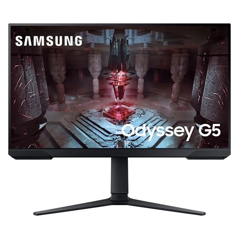 SAMSUNG ODYSSEY G5 32 INCH UWQHD VA PANEL WITH HDR10, HEIGHT ADJUSTABLE STAND, FLAT GAMING MONITOR,AMD FREE SYNC,RESPONSE TIME :1 MS, 165 HZ REFRESH RATE (LS32CG510EWXXL) image 1