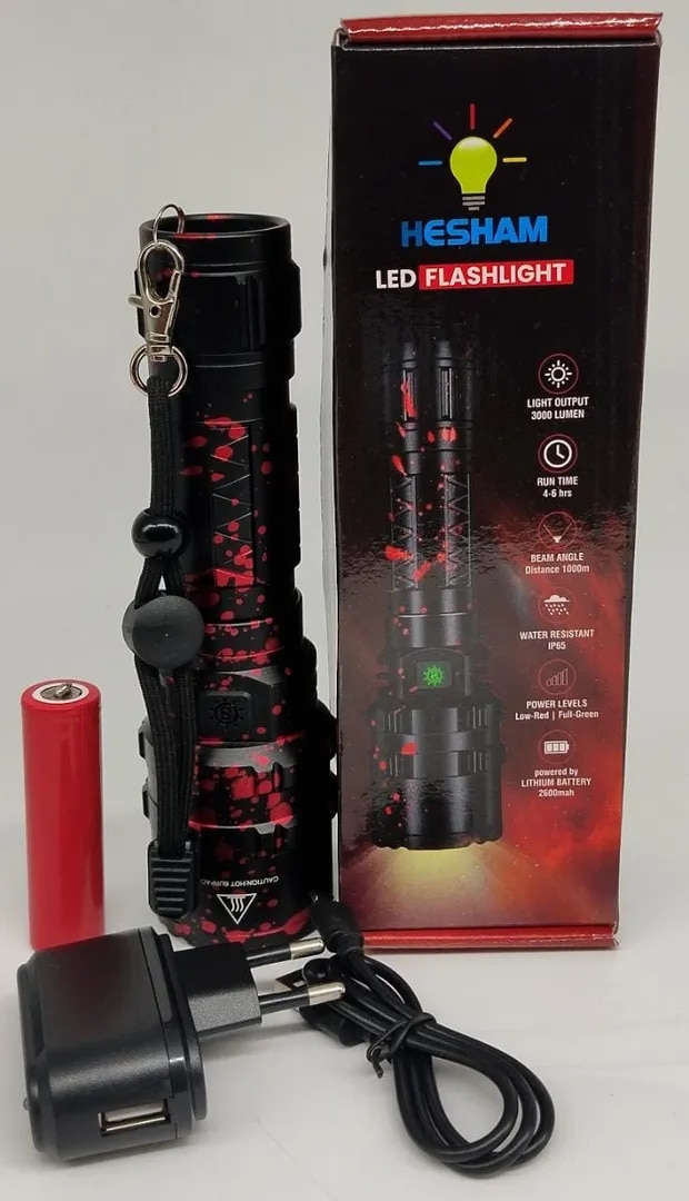 High Power Waterproof Self Defensive Torch Light HIS-XHP50-40W image 1