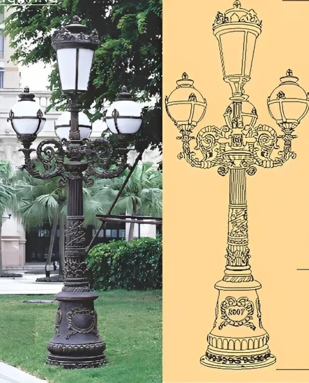 ALUMINIUM CASTED DECORATIVE POLE image 1