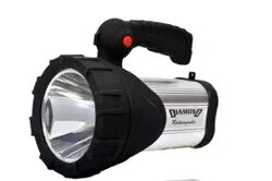 Cool White Diamond 15 Watt LED Long Range Rechargeable Torch image 1