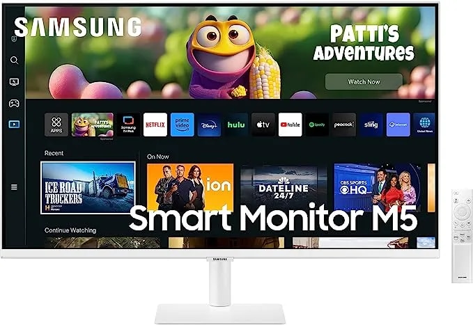 SAMSUNG 32"M5 FHD SMART MONITOR(LS32CM501EWXXL, White) image 1