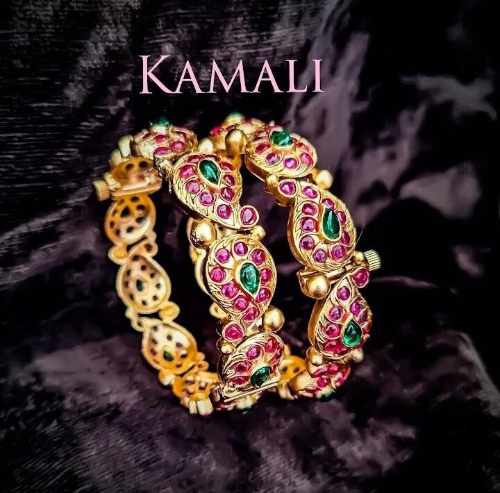 Antique Kempu Bangles image 1