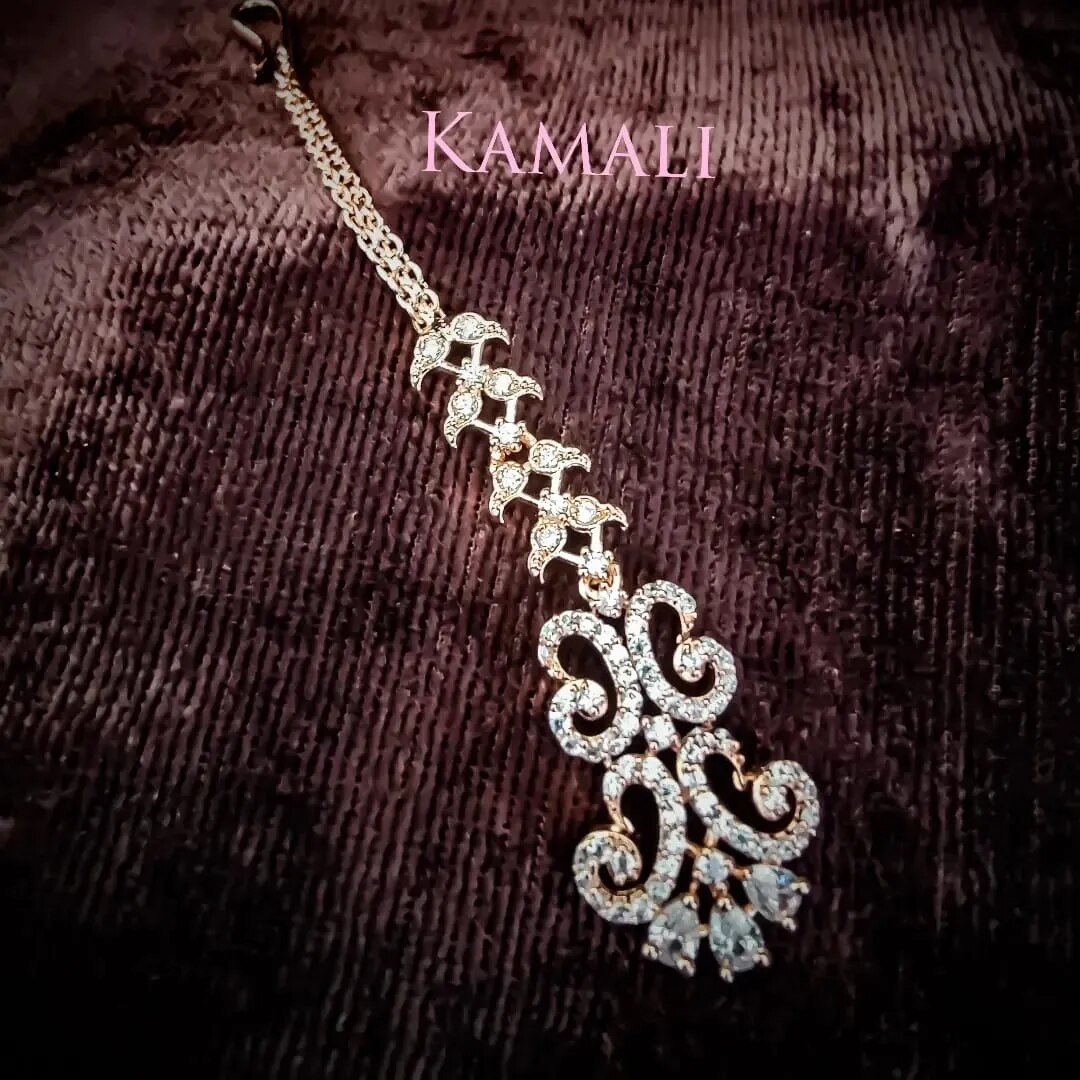 Rose Gold Plated Nethichutti image 1