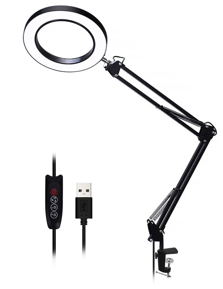 LED MAGNIFIER TABLE, USB DESKTOP image 1