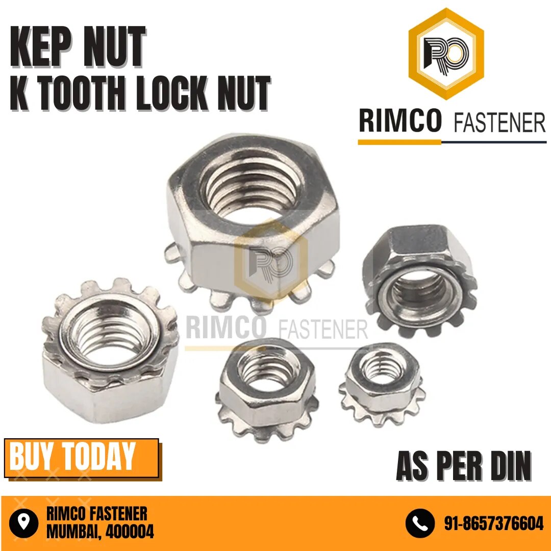 SS 304 KEP K LOCK NUT, K TYPE TOOTH LOCK NUT image 1