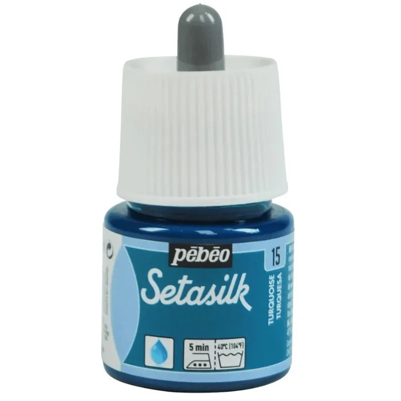Pebeo Setasilk Silk Paint Colours – 45ML Turquoise image 1