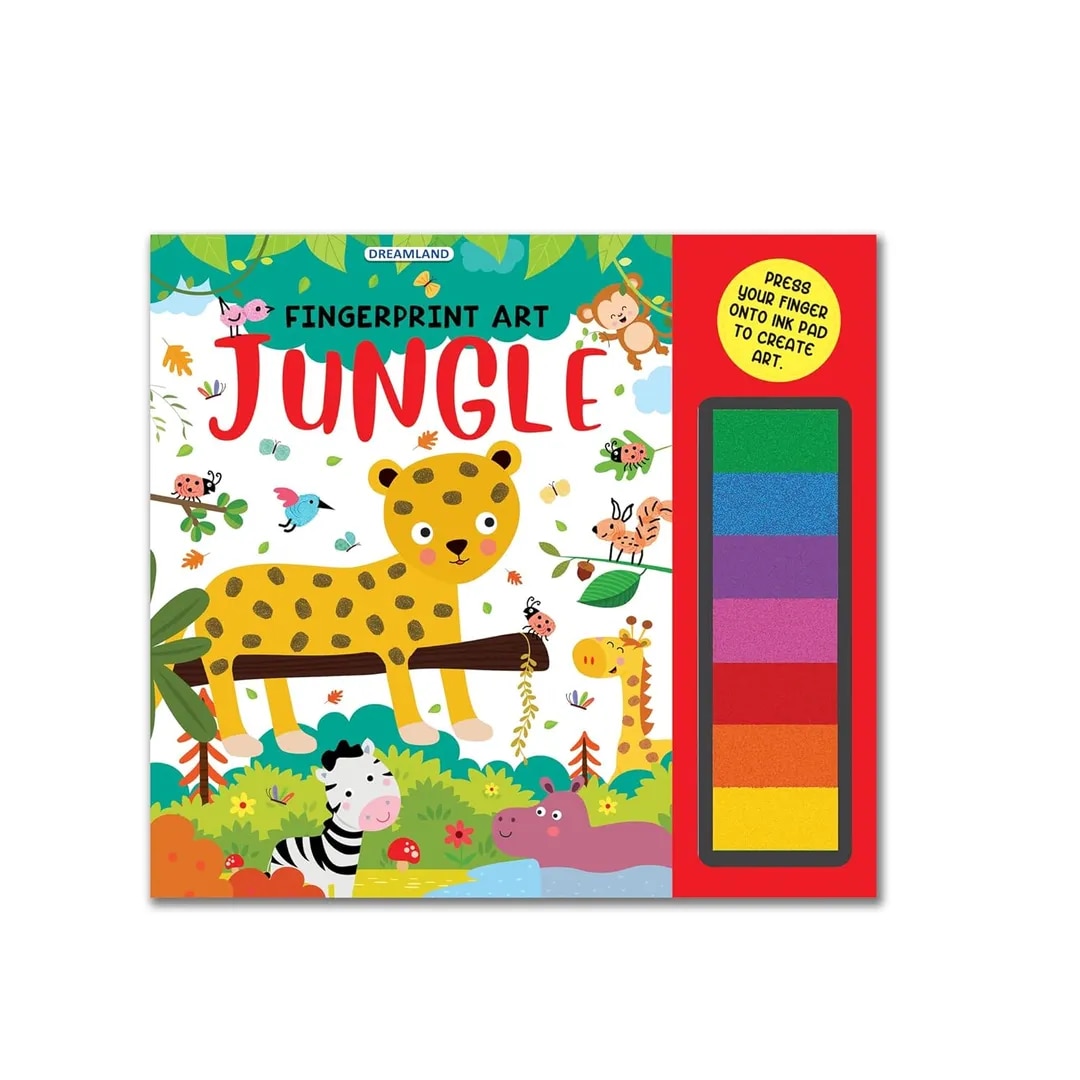 Jungle Fingerprint Art Activity Book for Children image 1