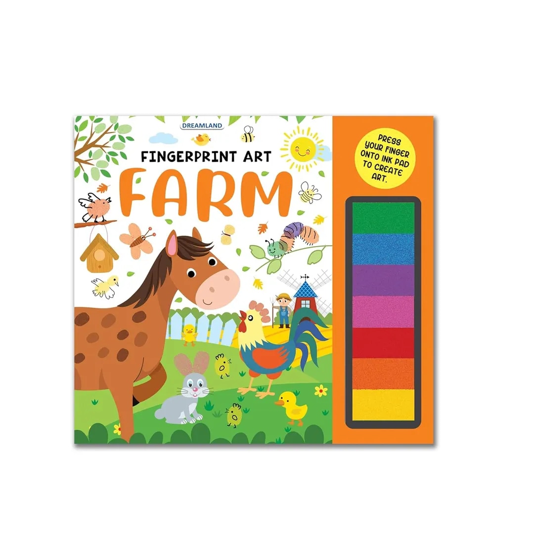 Farm Fingerprint Art Activity Book for Children image 1