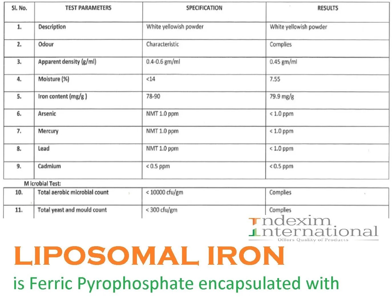 Liposomal Iron ferric pyrophosphate image 1