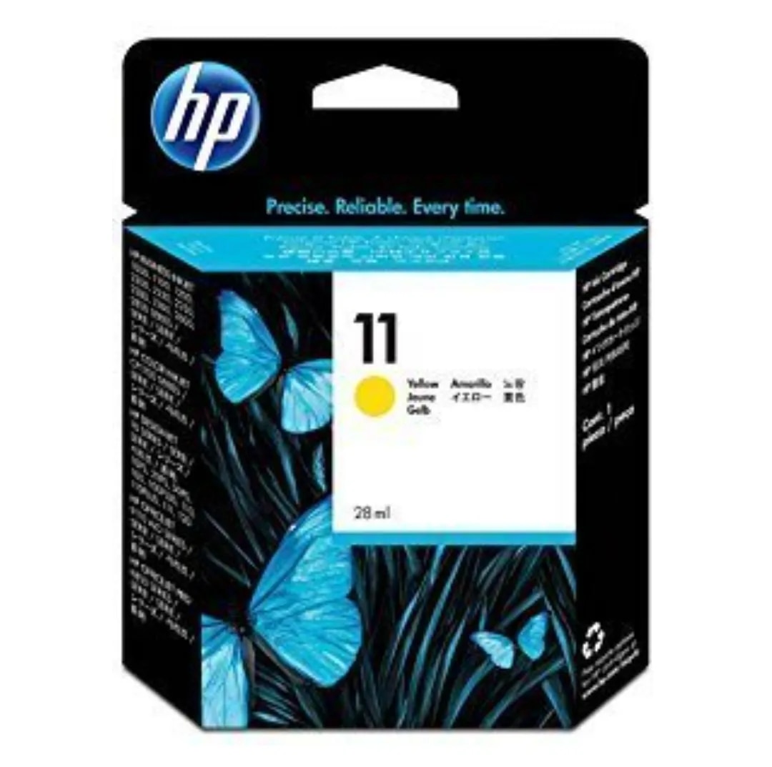 Hp 11 (C4838A) Yellow Plotter Ink Cartridge image 1