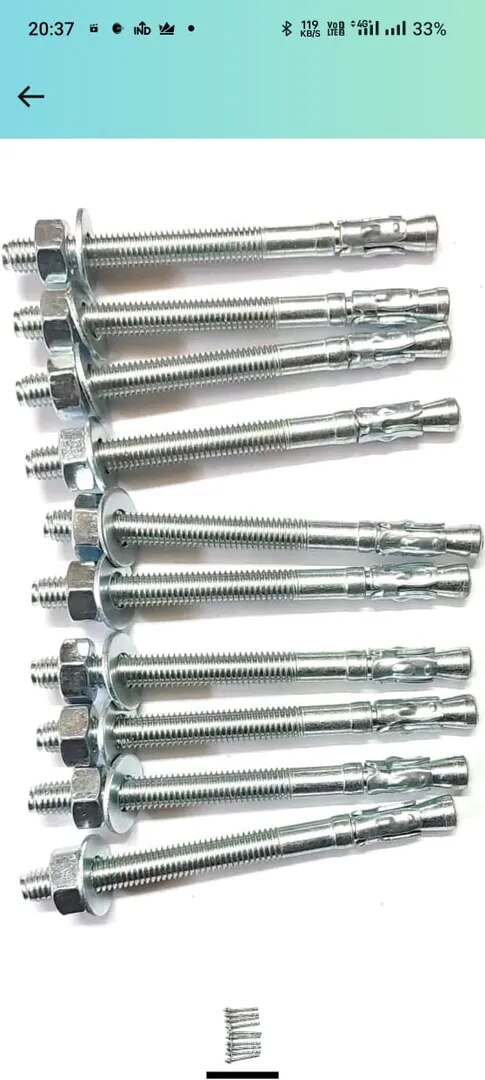 SS 310 WEDGE ANCHOR THROUGH BOLTS image 1