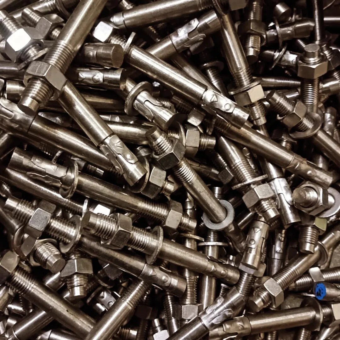 SS 316 STAINLESS STEEL 316 ANCHOR BOLTS ALL SIZE AVAILABLE image 1